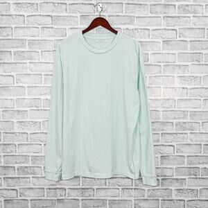 JOHN ELLIOTT Long Sleeve Crew Pullover Shirt Light Blue Size 3